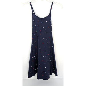 NWT Old Navy Midi Sun Dress Girls XL 14 Smocked Stars Patriotic Celestial